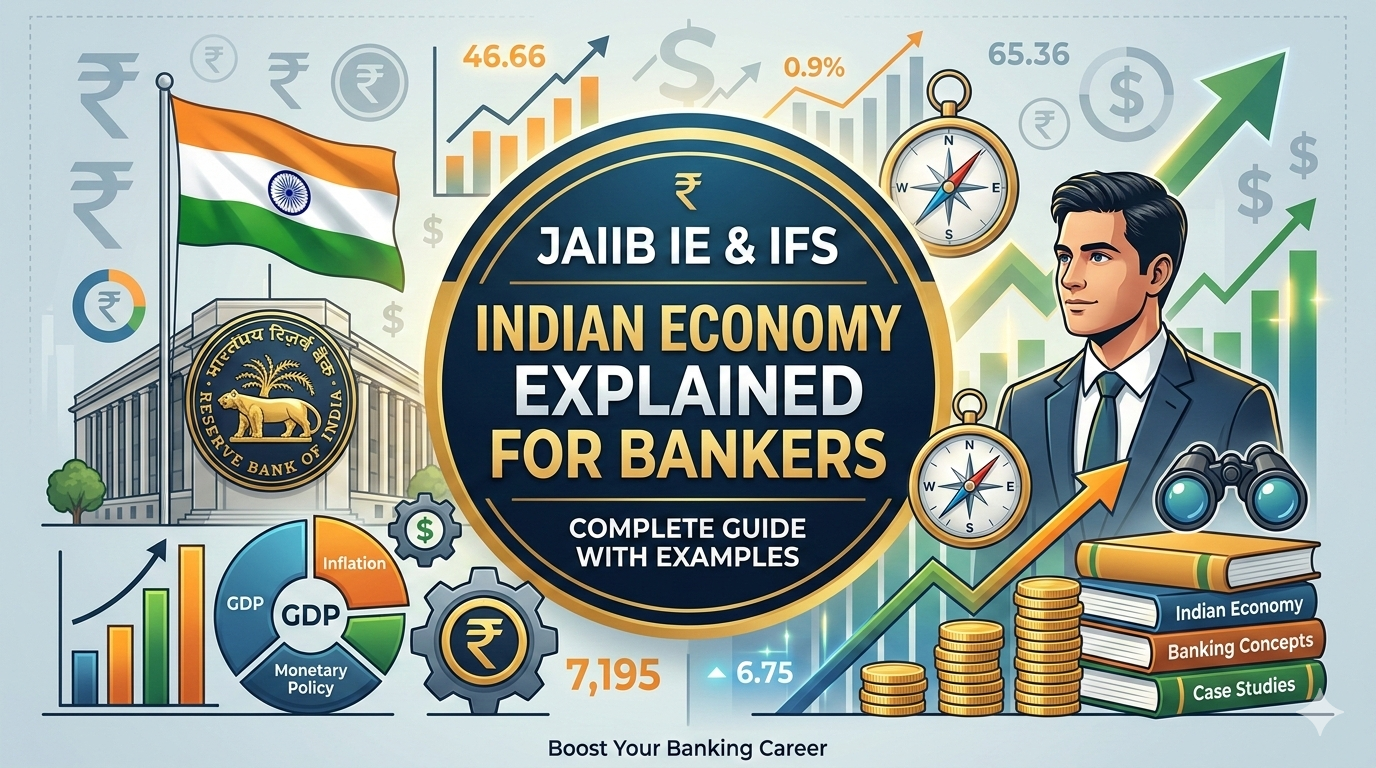 Indian Economy Explained for Bankers (JAIIB IE & IFS) – Complete Guide with Examples